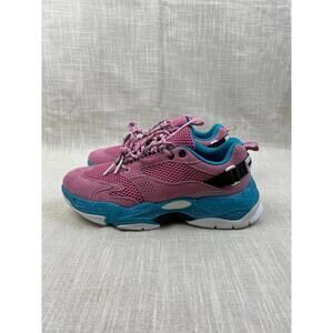 Triple 7 Women's Pink and Blue Sneakers Size 8 US